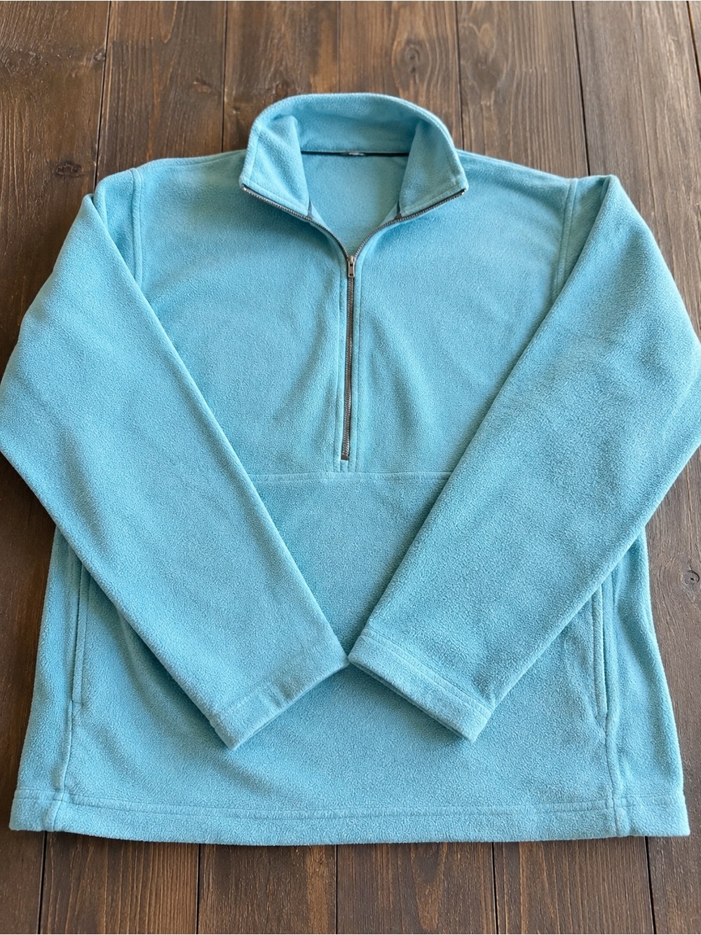 Patagonia Women’s Micro D-Luxe Fleece Pullover Small Blue 1/4 Zip Kangaroo